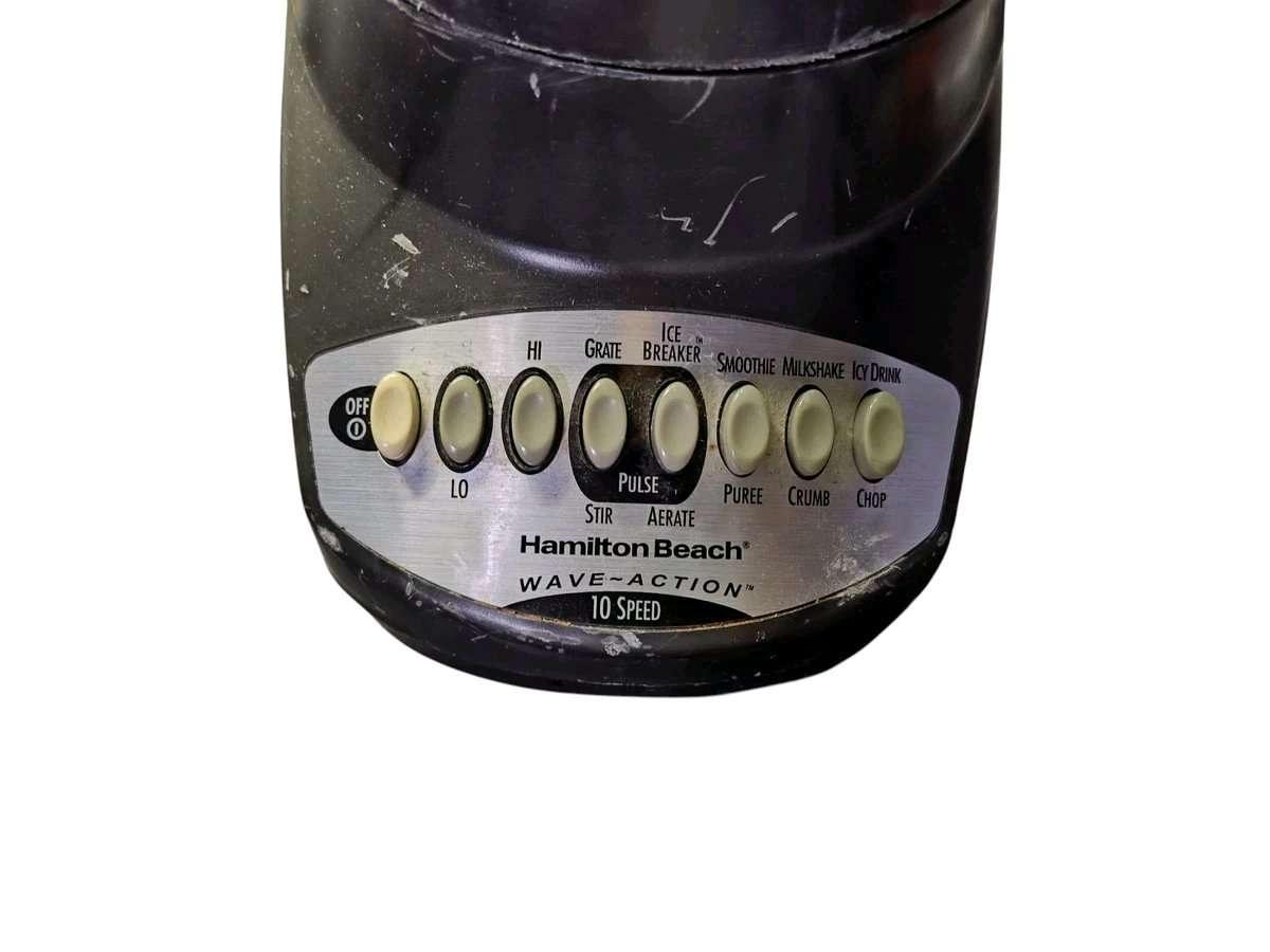 HAMILTON BEACH MODEL 52282 WAVE ACTION BLENDER 12 SPEED 6 CU