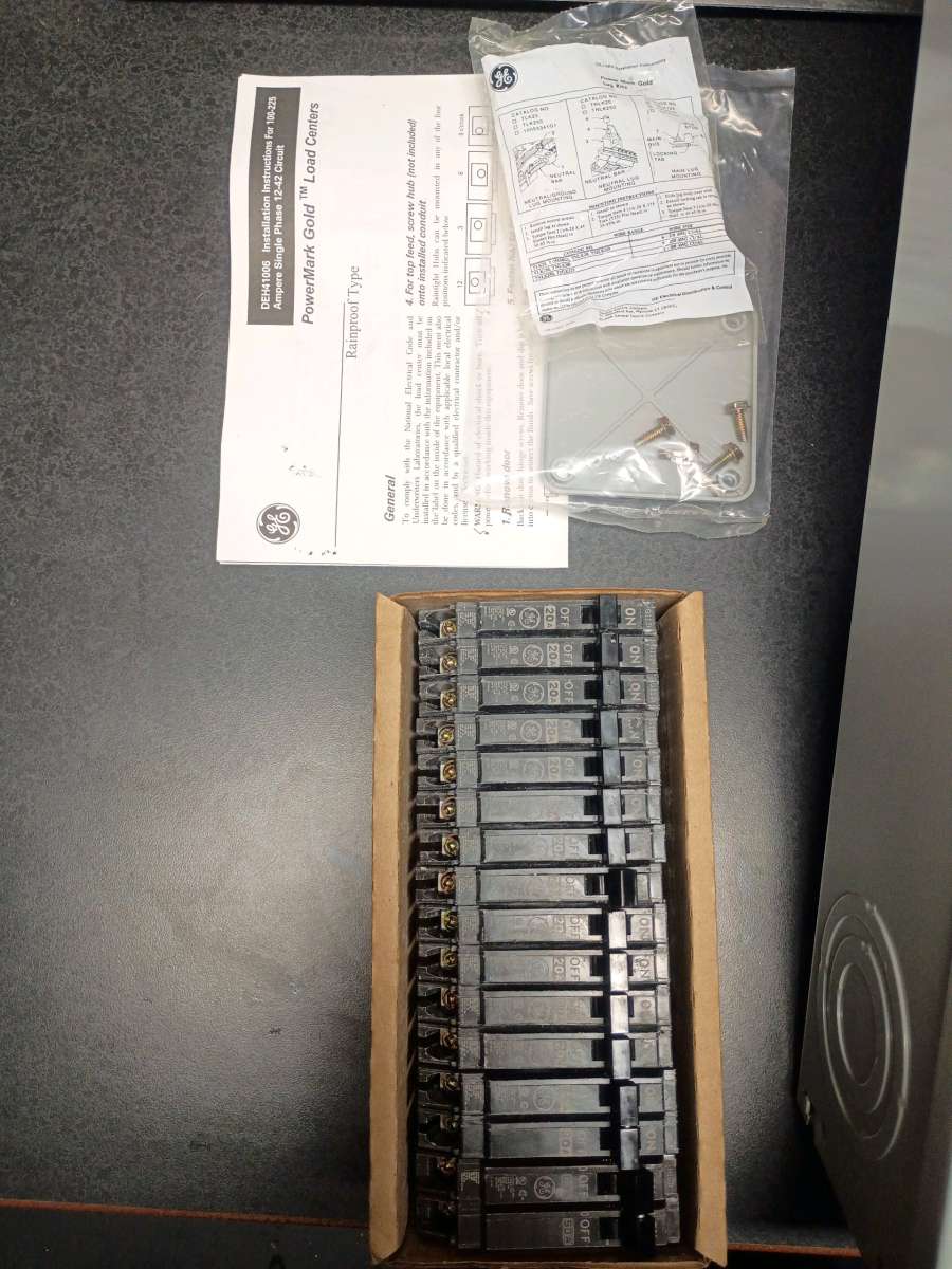 breaker panel and breakers