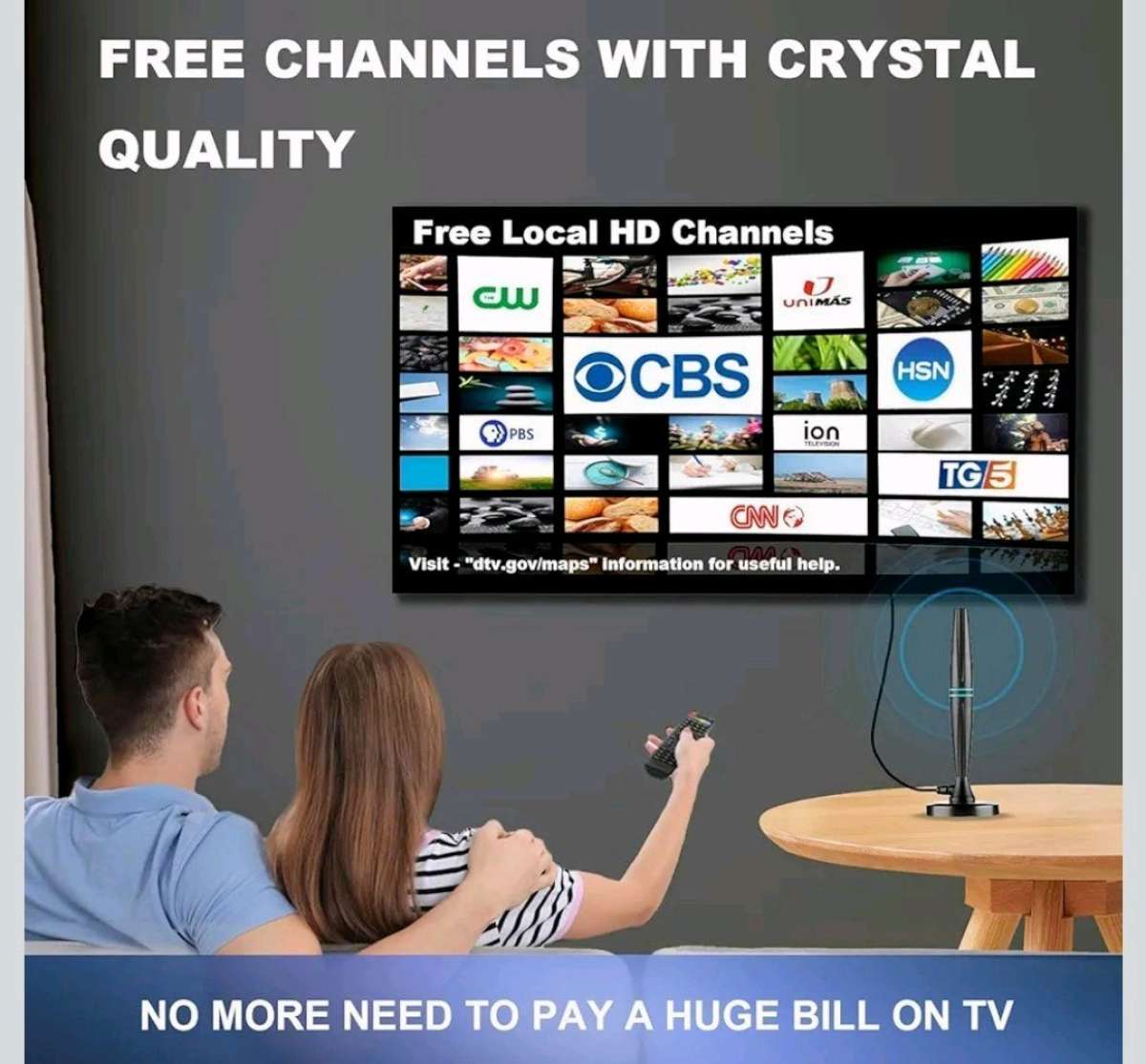 Antena de TV para interiores