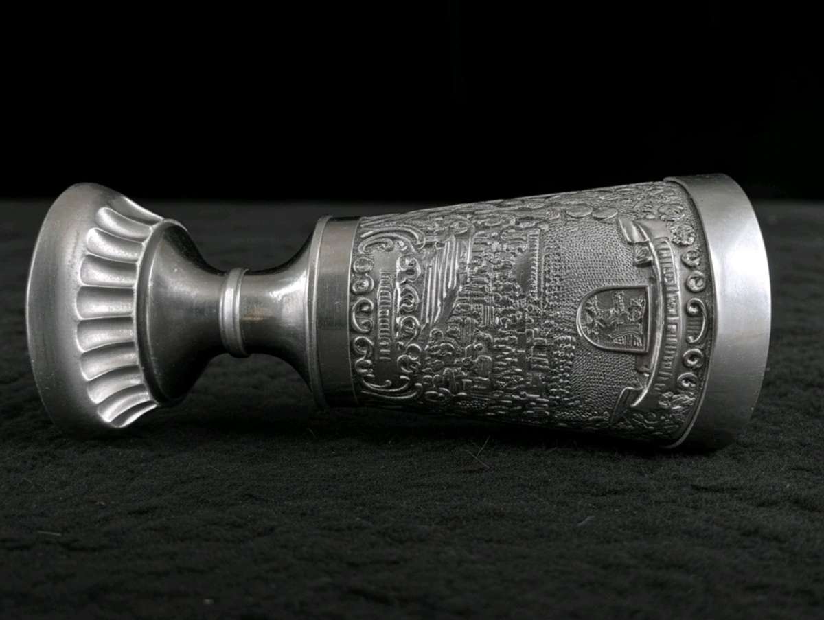 Vintage Zen Becker Pewter Goblet Made in Germany