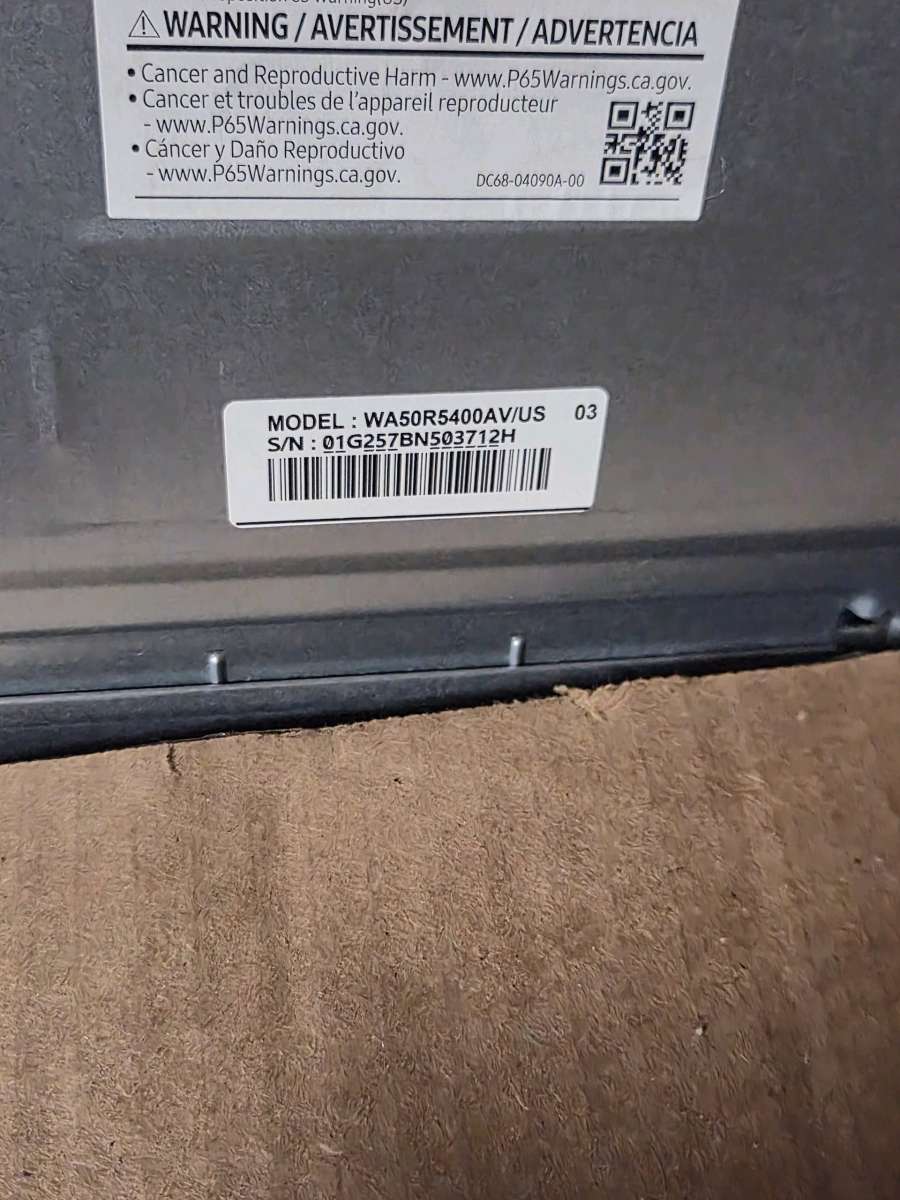 Samsung front load washer