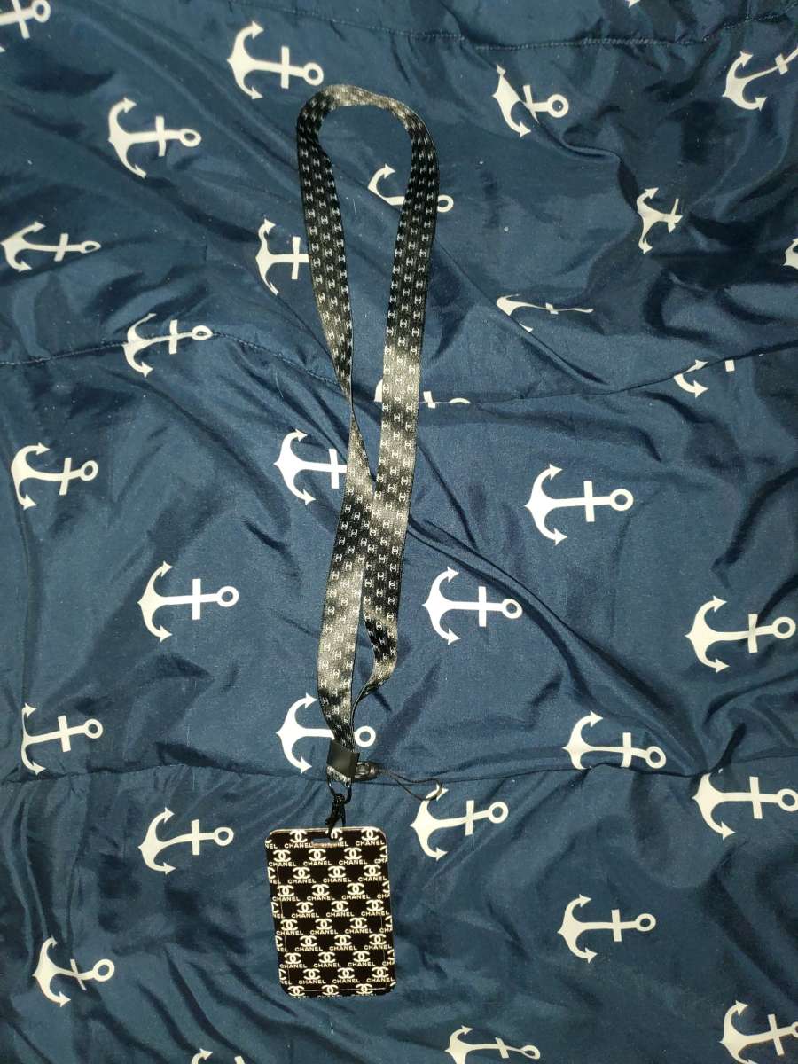 Chanel monogram lanyard ID holder