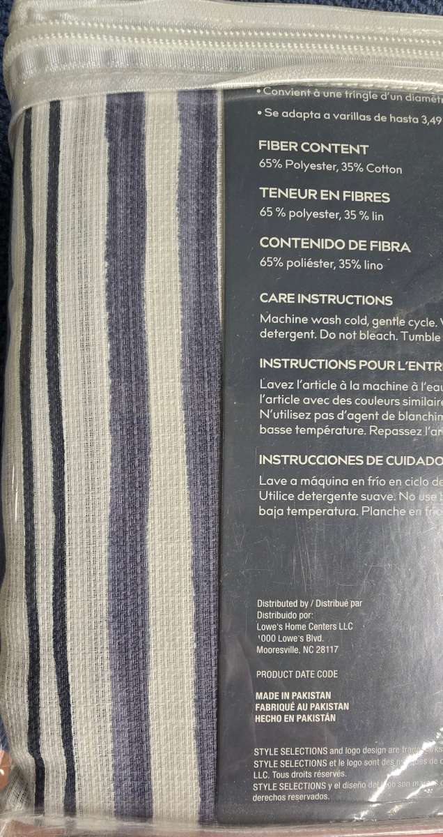 Holderness Light Filtering Curtains Panel Set 4  84 x 54