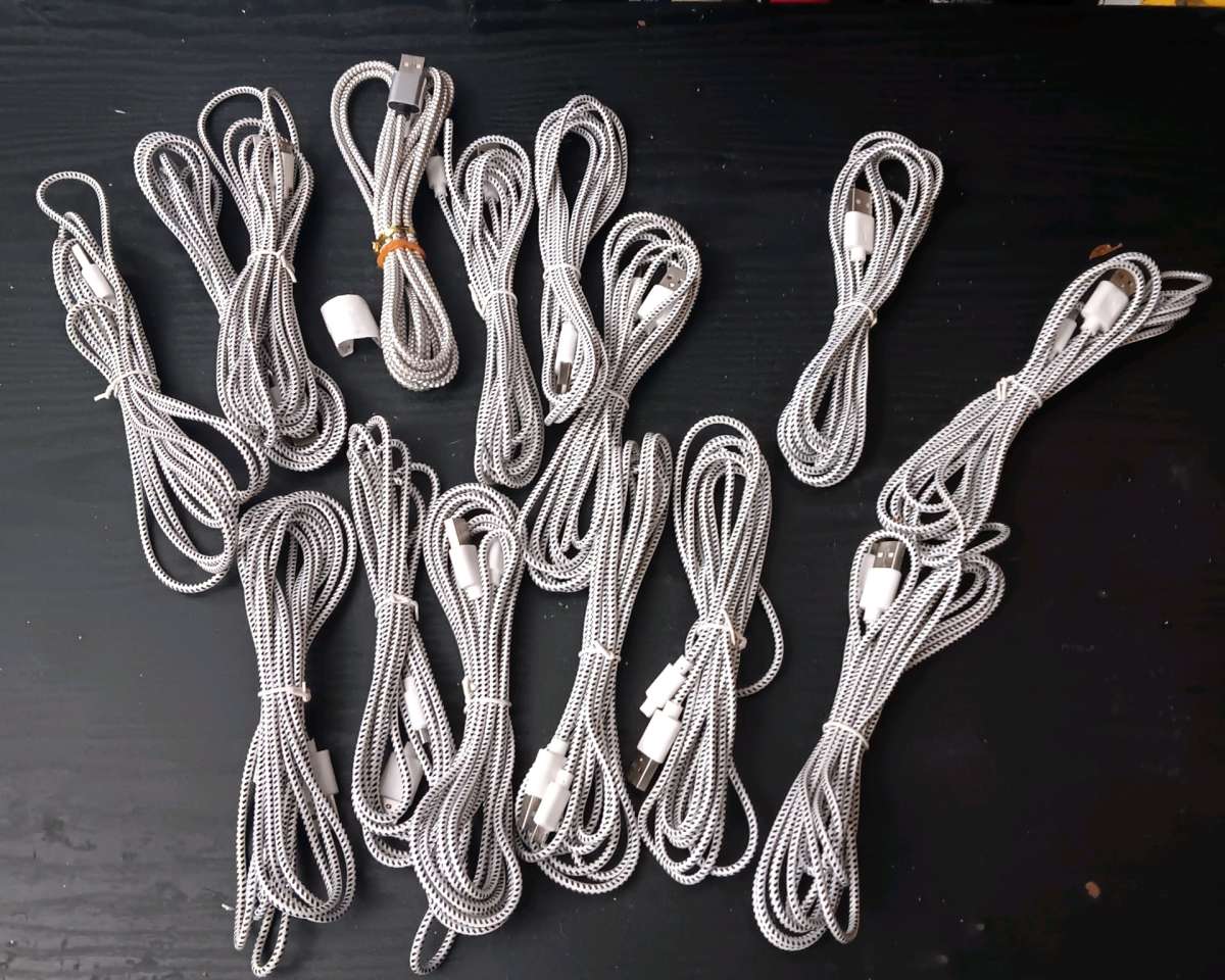 10FT MICRO USB CHARGING CABLES