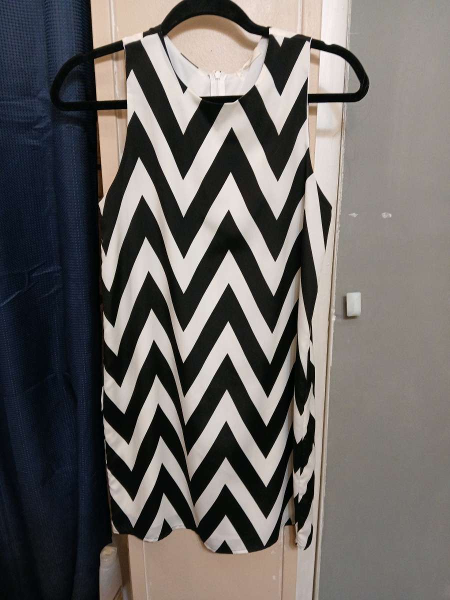 Everly Black and White Dress