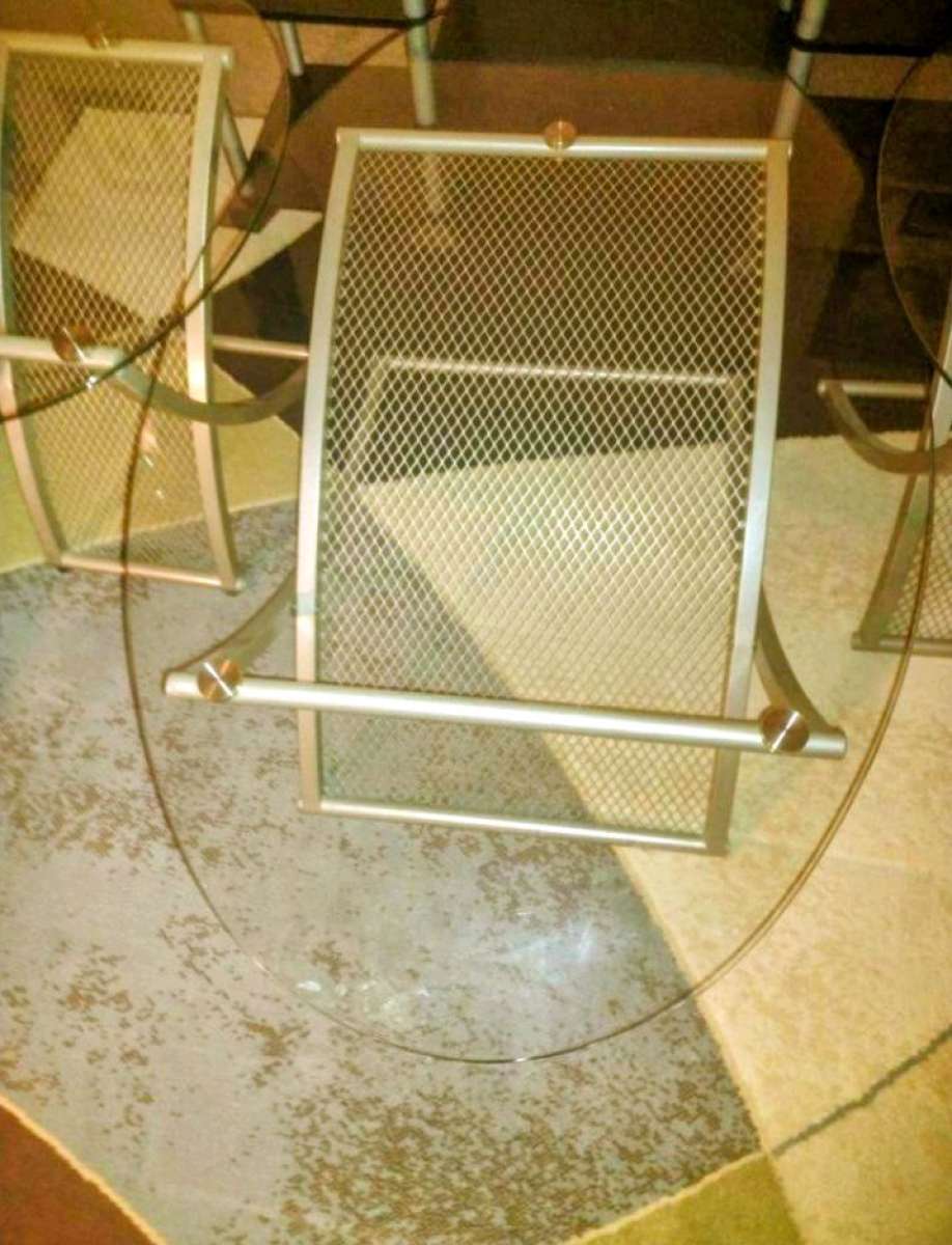 glass coffee table set TV stand included
