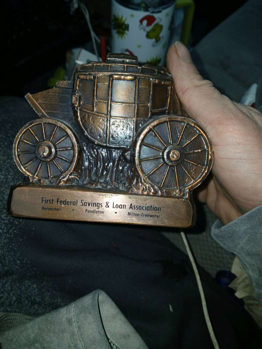 Vintage Banthrico Stagecoach Bank  First Federal Savings  Lo