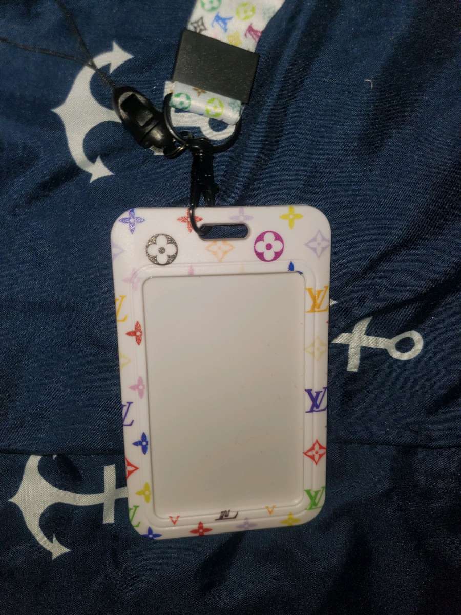 Multicolor Patterned Lanyard with By Louis Vuitton