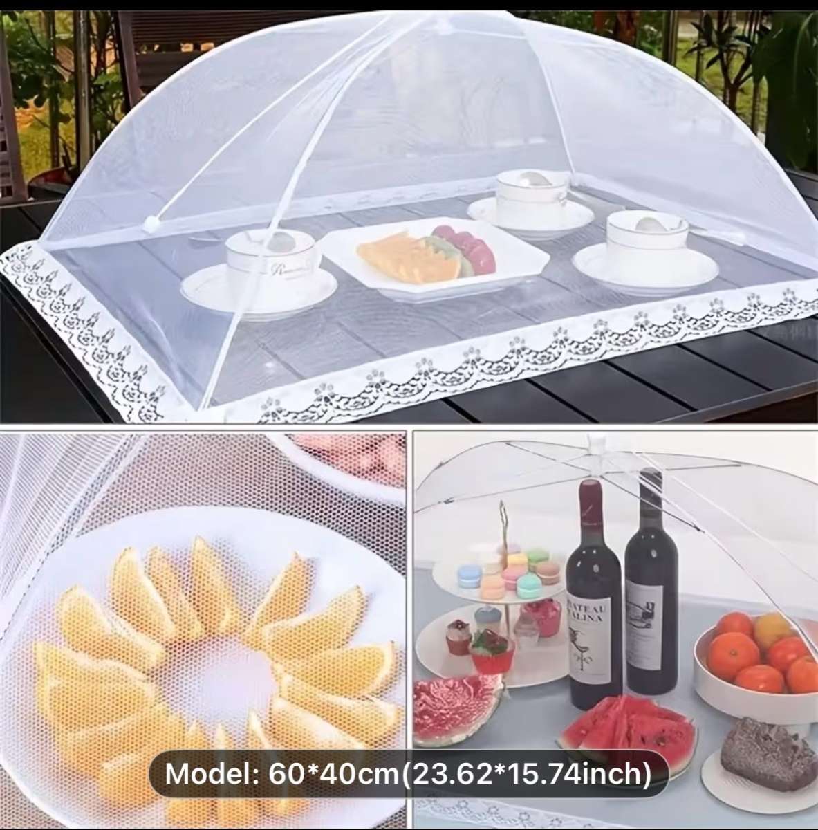 Large Mesh Food Covers Large and Tall PopUp Mesh Food Covers
