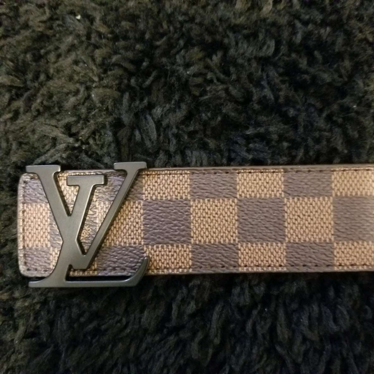 LV Designer Belt Brown