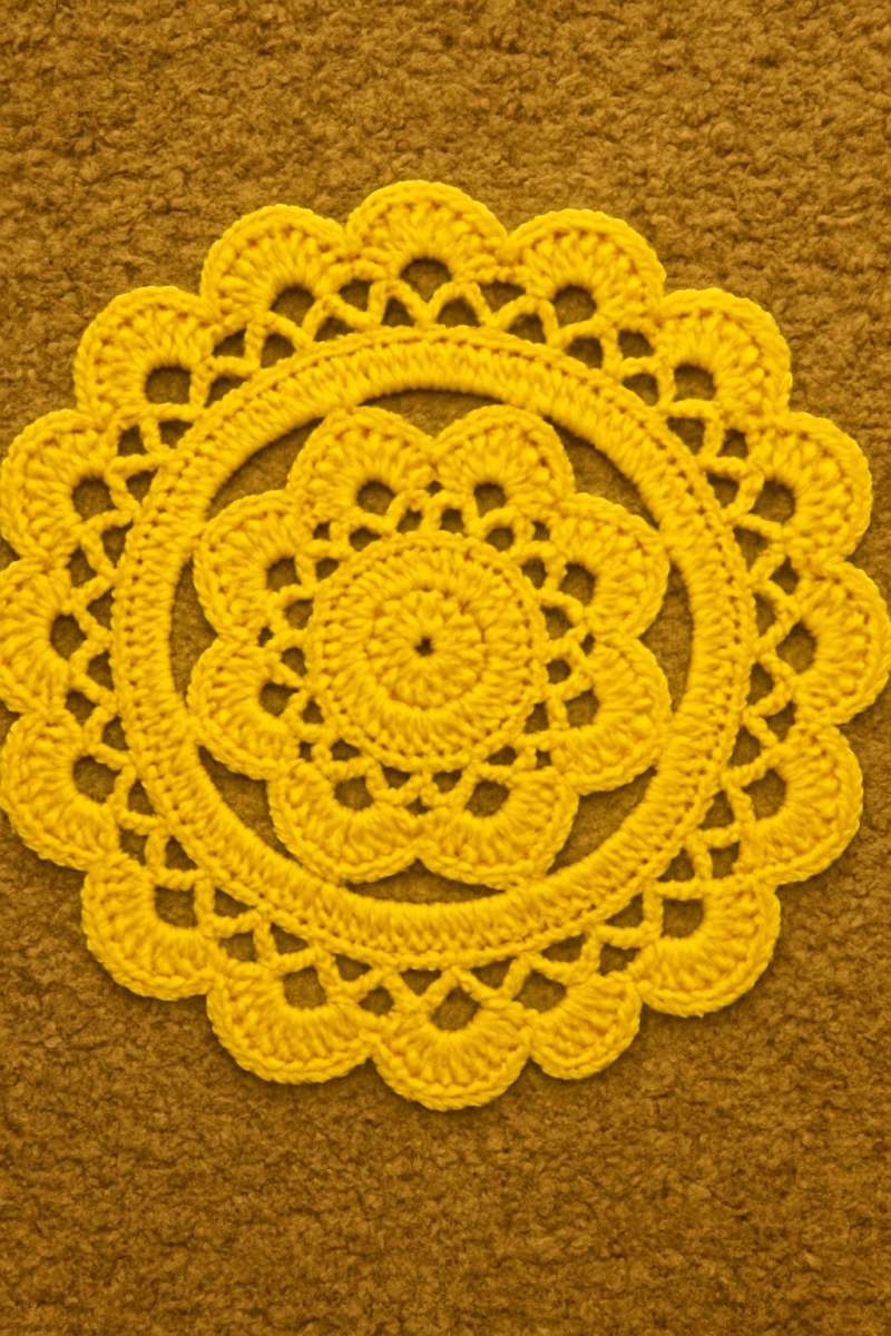 crochet table doilies set of 4