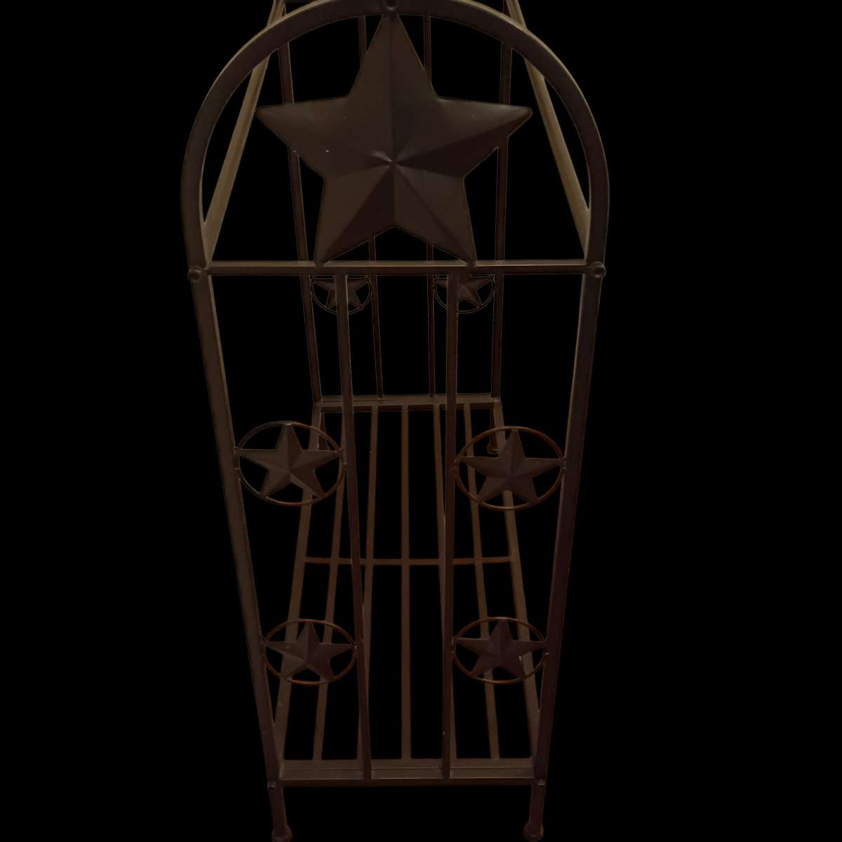 Rustic Metal Quilt Rack 3Tier Display Stand Western Star Tex