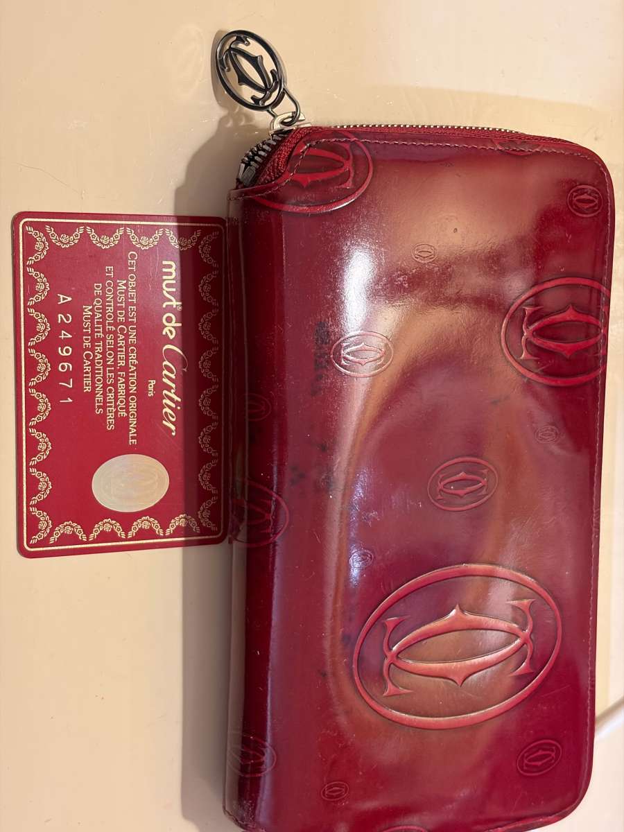 Authentic vintage Cartier long wallet