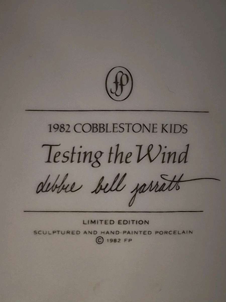 1982 LIMITED EDITION COBBLESTONE KIDS CERAMIC COLLECTIBLES