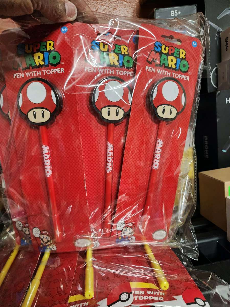 Mario Pens with Topper