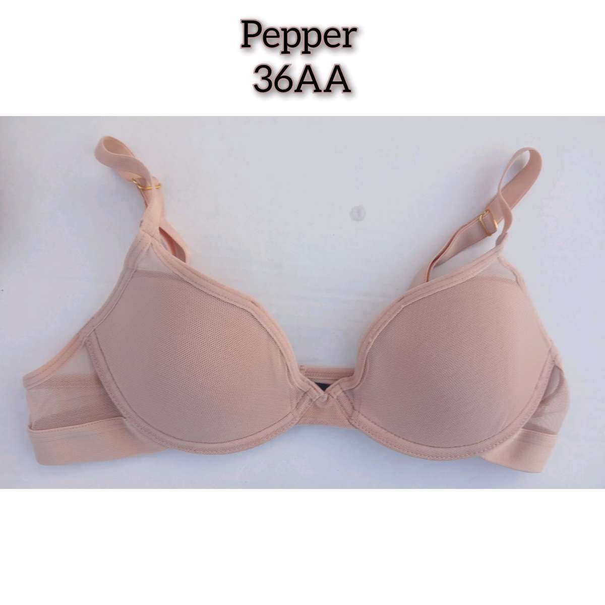 pepper 36AA mesh overlay pink unwire