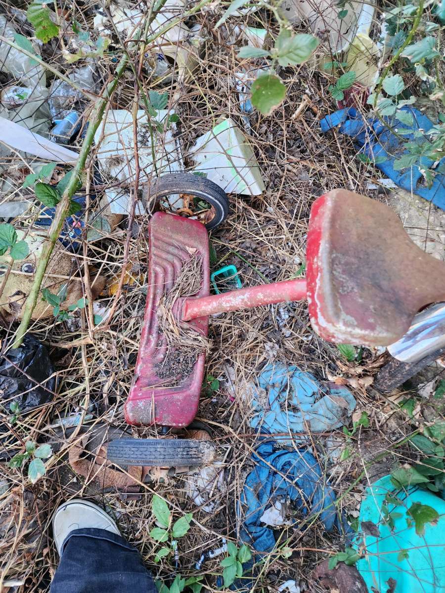 2 antique tricycles all metal