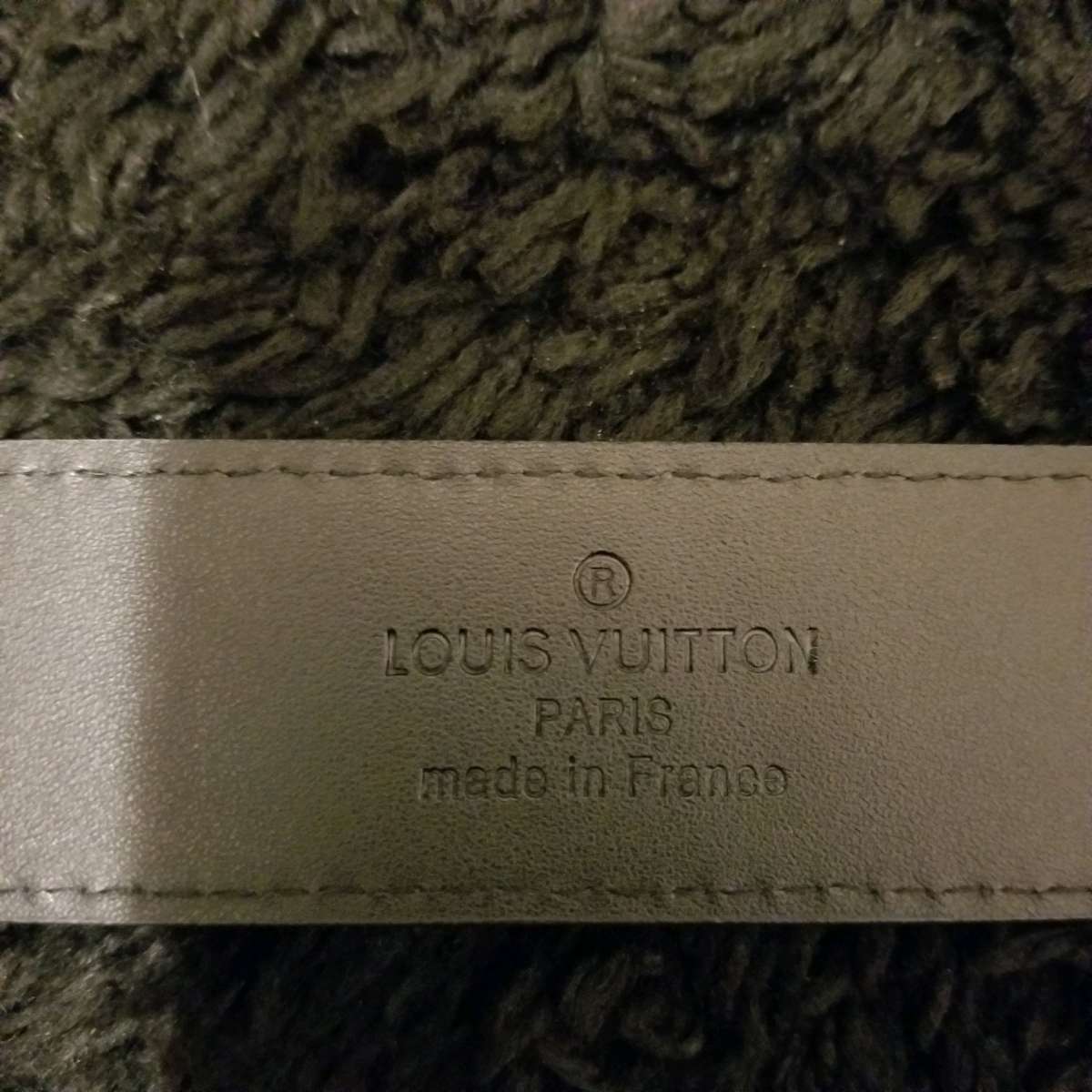 LV Belt with Silver Buckle