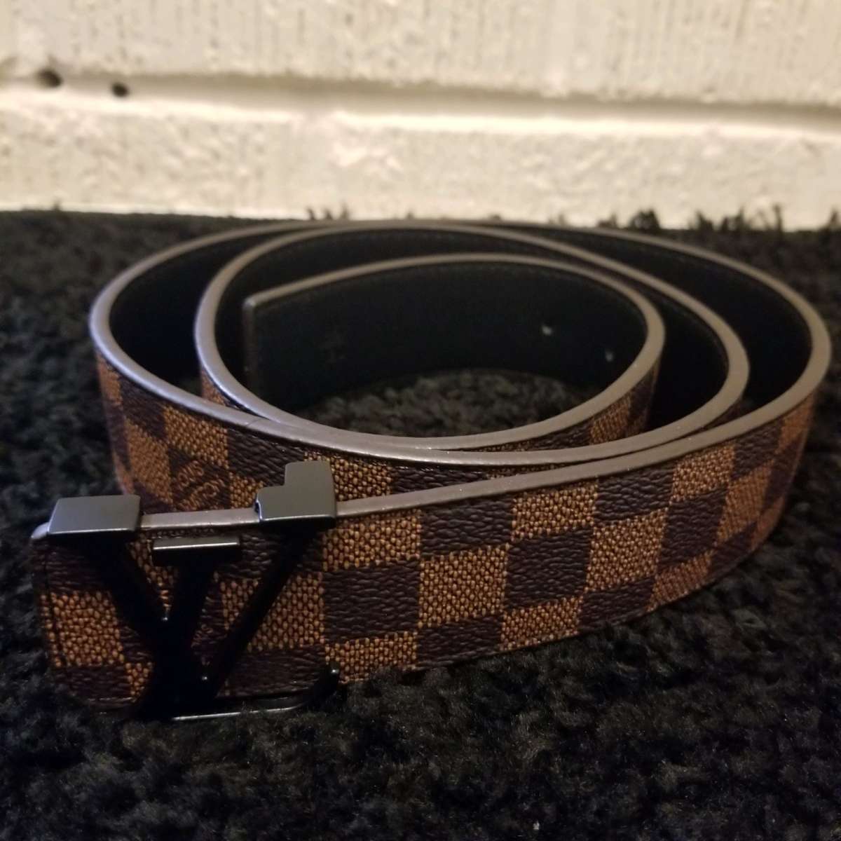 LV Designer Belt Brown