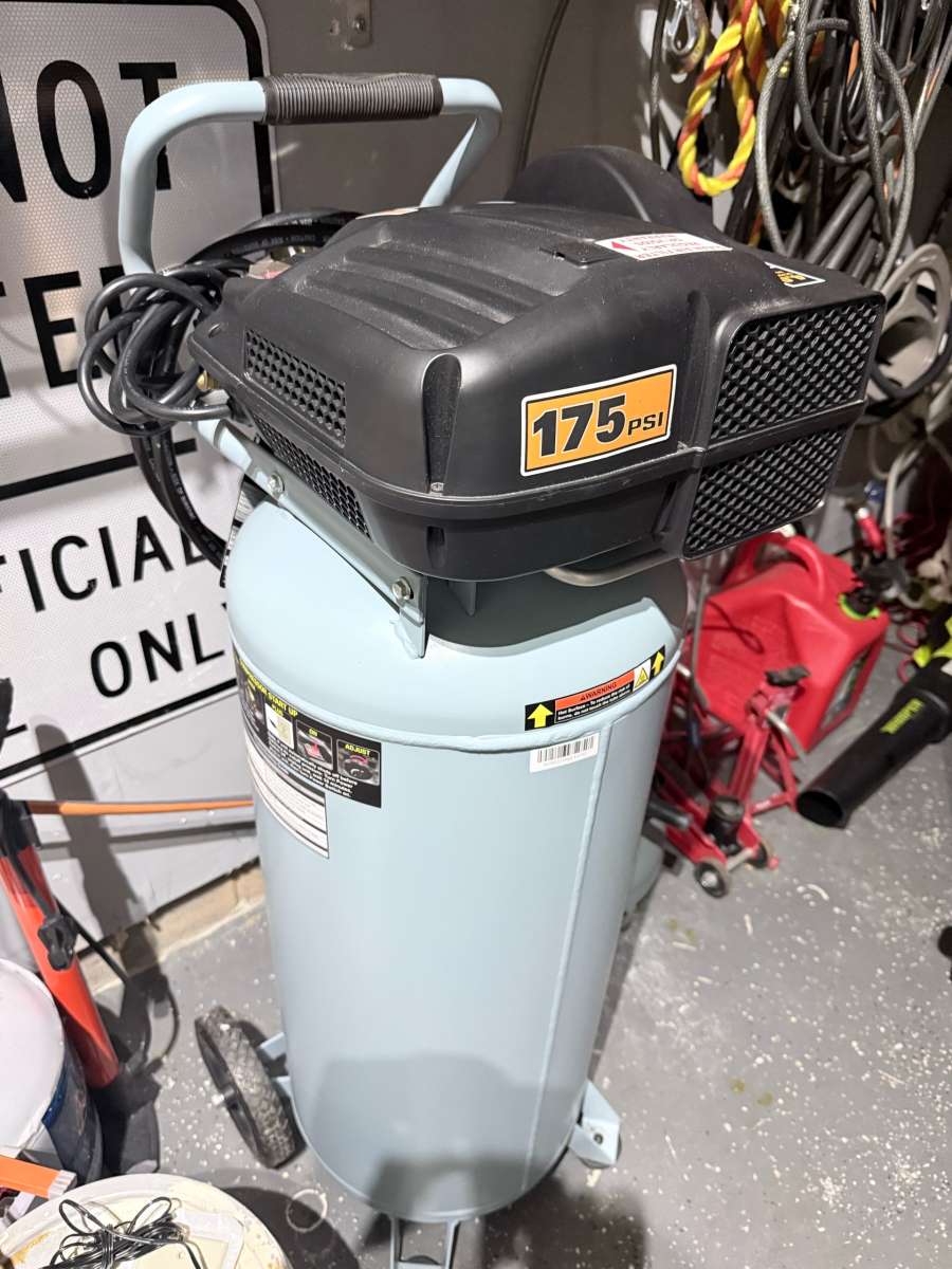 McGraw 21 Gallon 175 PSI Vertical Air Compressor  Retractabl