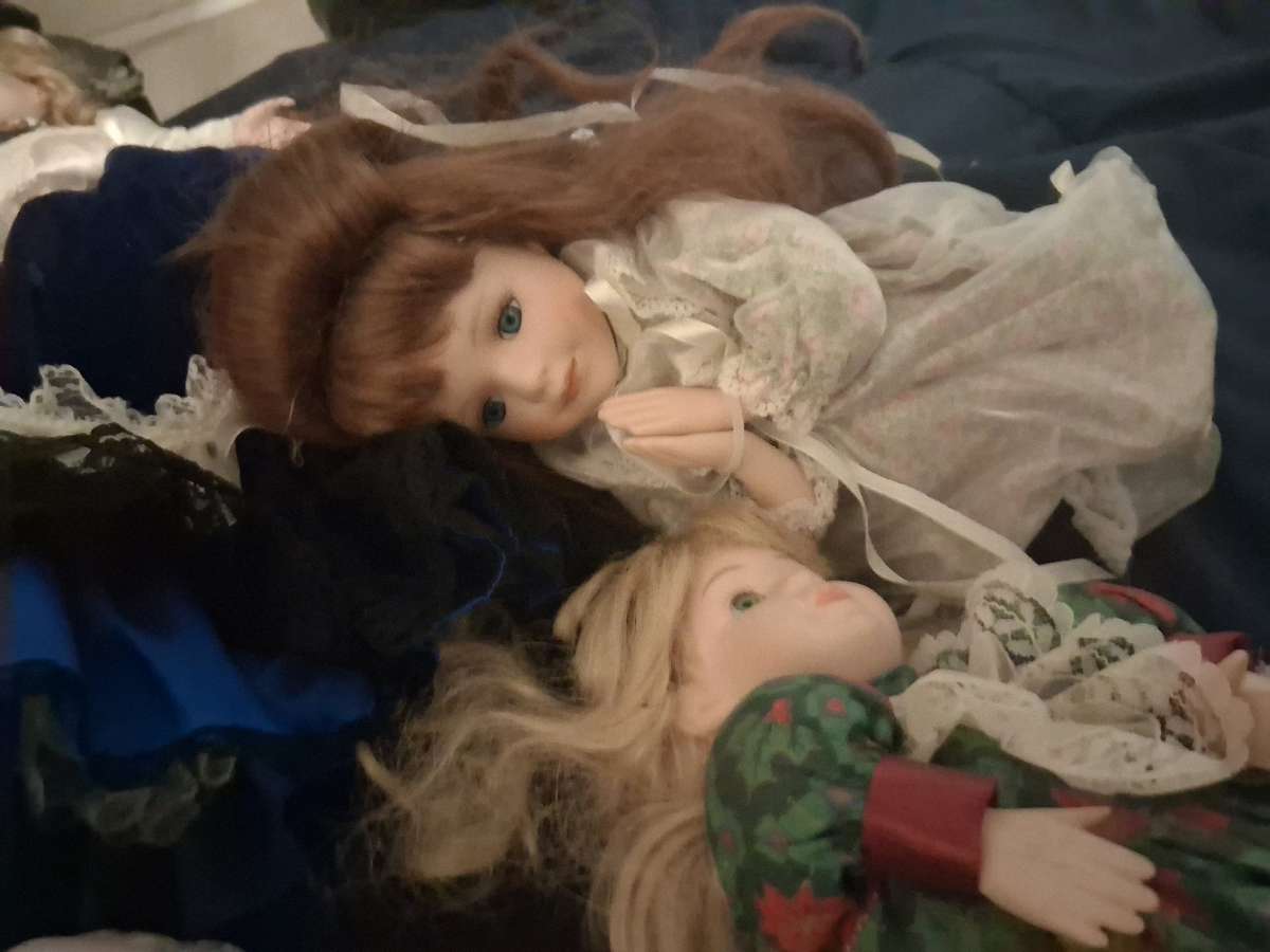 vintage ceramic dolls