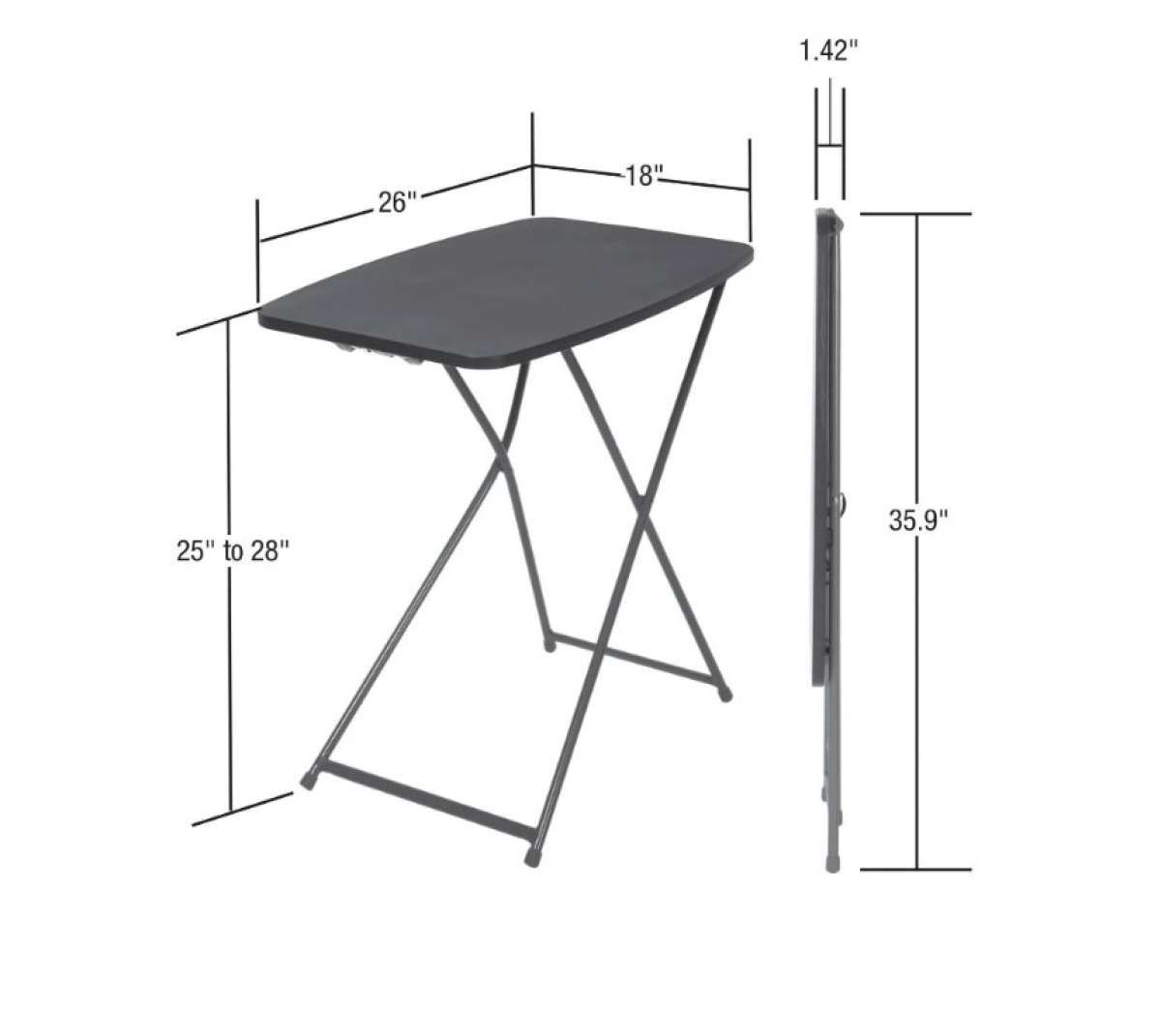 Mainstays 26 Personal Folding Table Set of 2