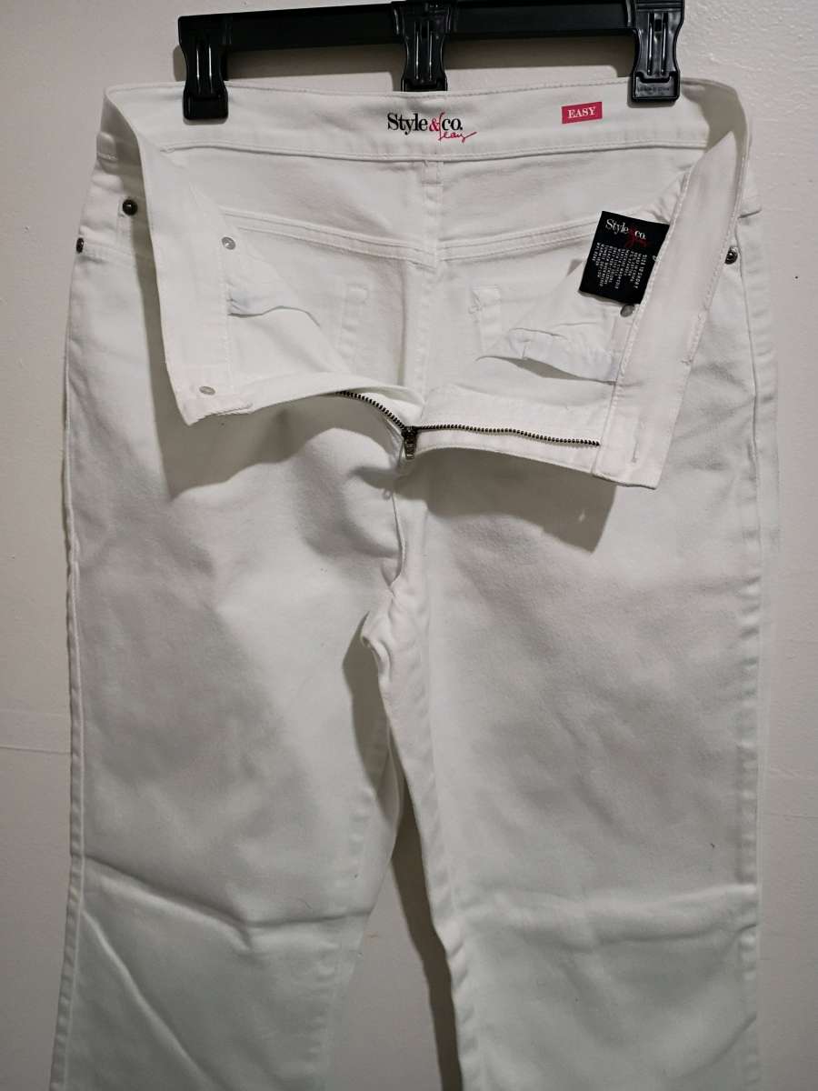 womens trousers white size 12