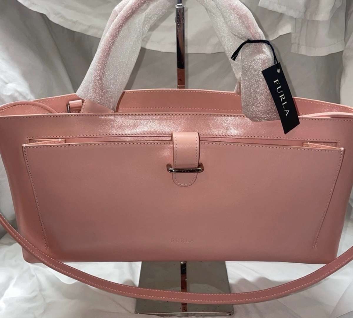 Furla rectangular pink purse