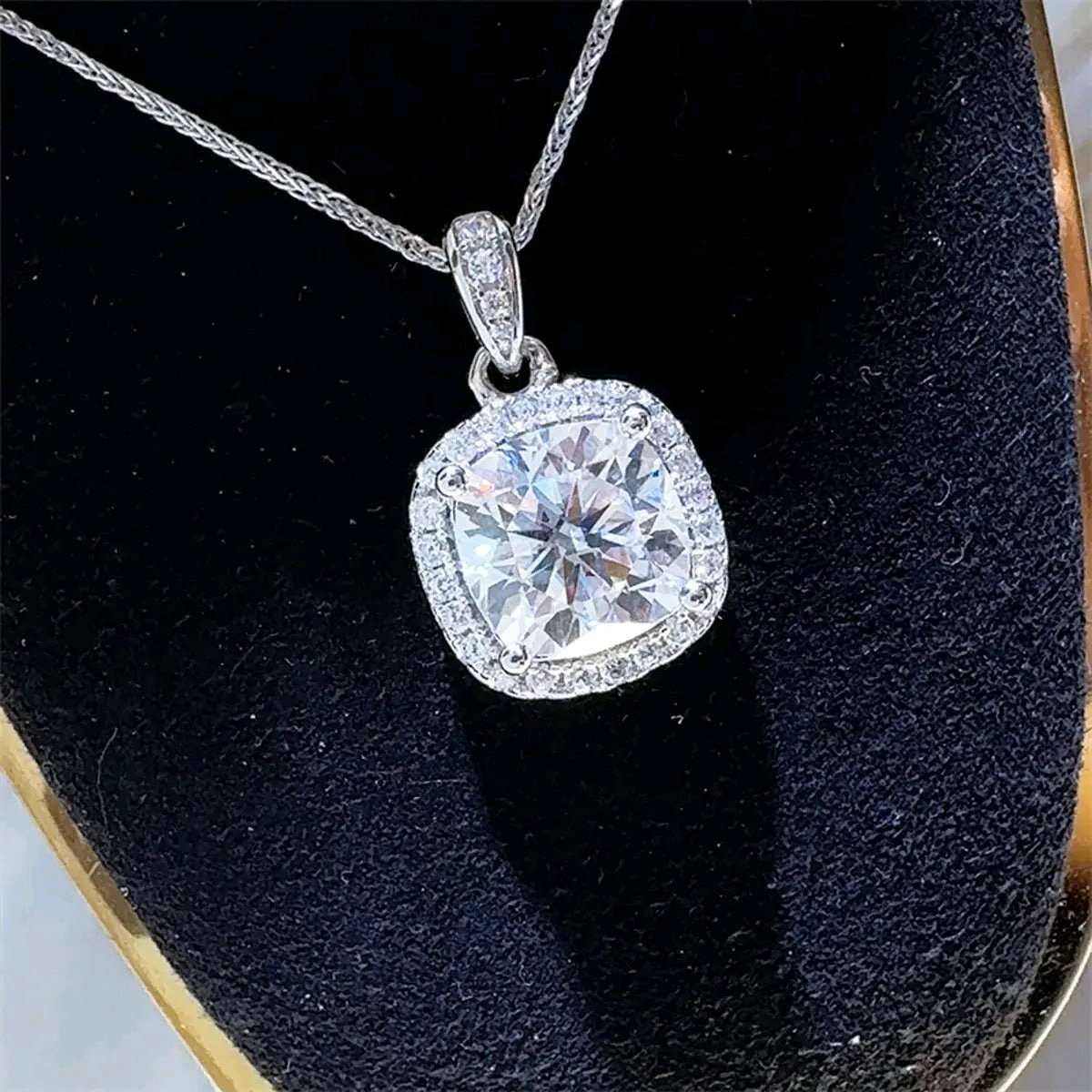 5 Carat Moissanite 925 Sterling Silver Necklace