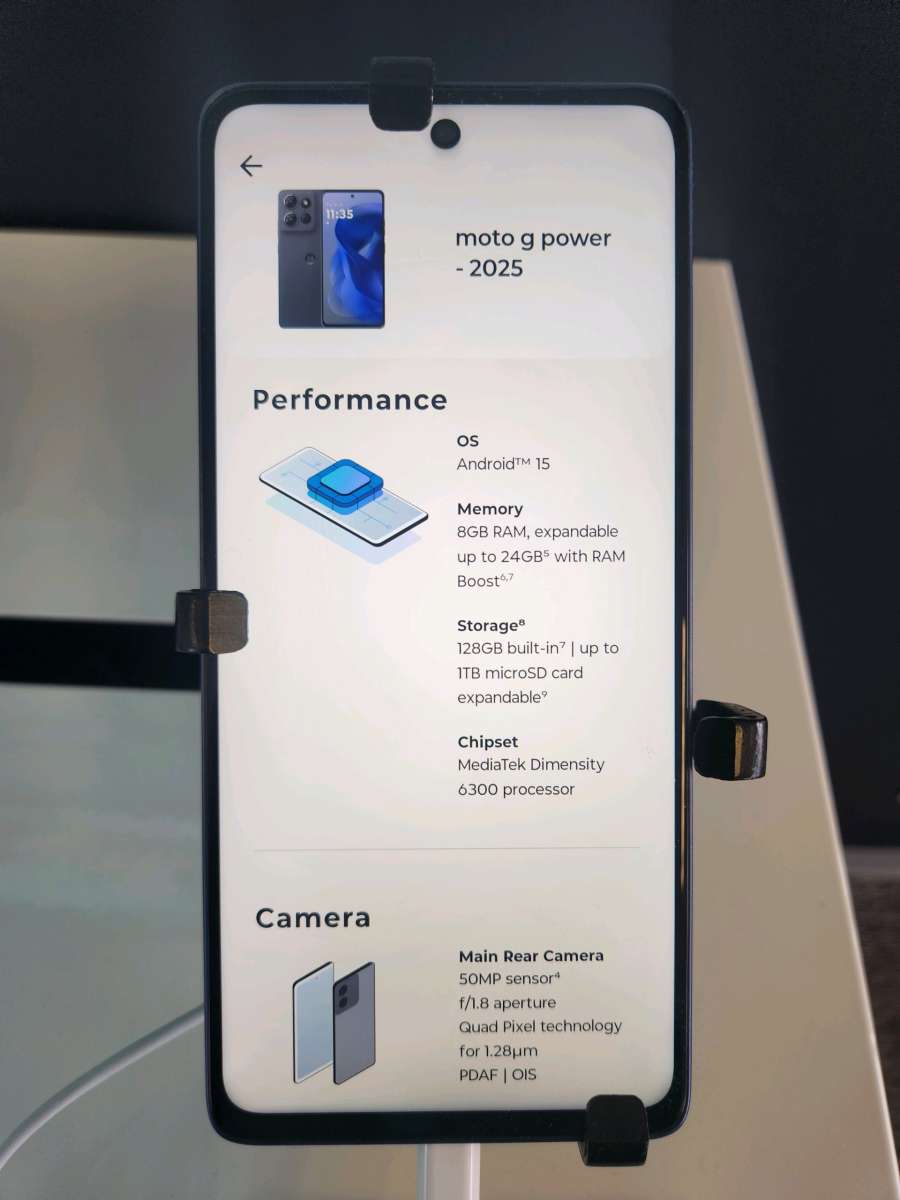 Motorola Moto G Power 2025 5G 128GB Blue