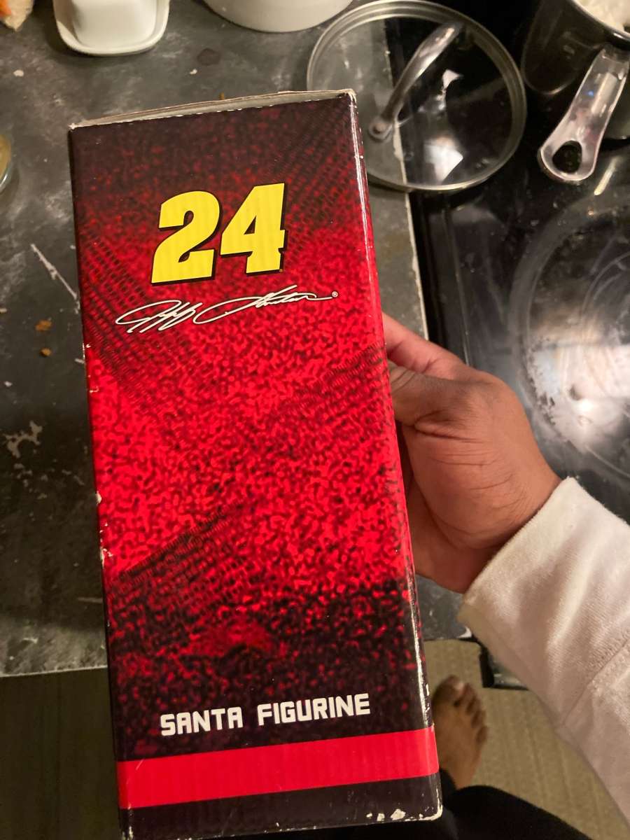 Jeff Gordon 24 NASCAR Santa Figurine