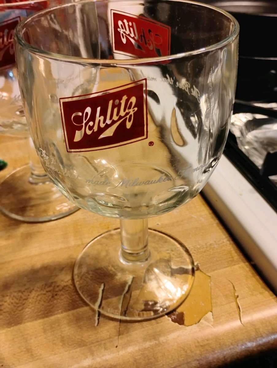 Schlitz Beer Goblets