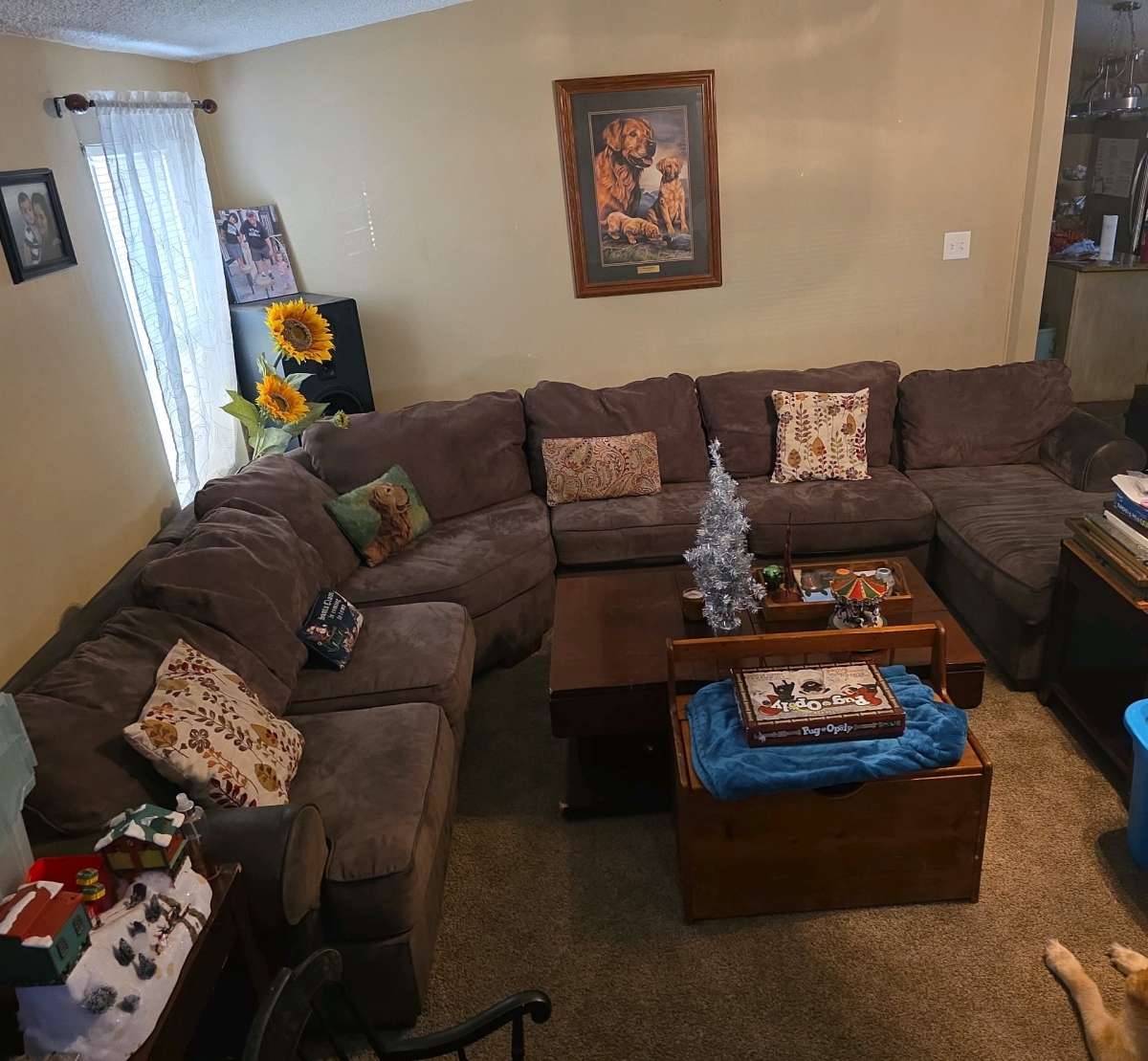 REDUCED SECTIONAL SOFA COUCH MICROFIBER