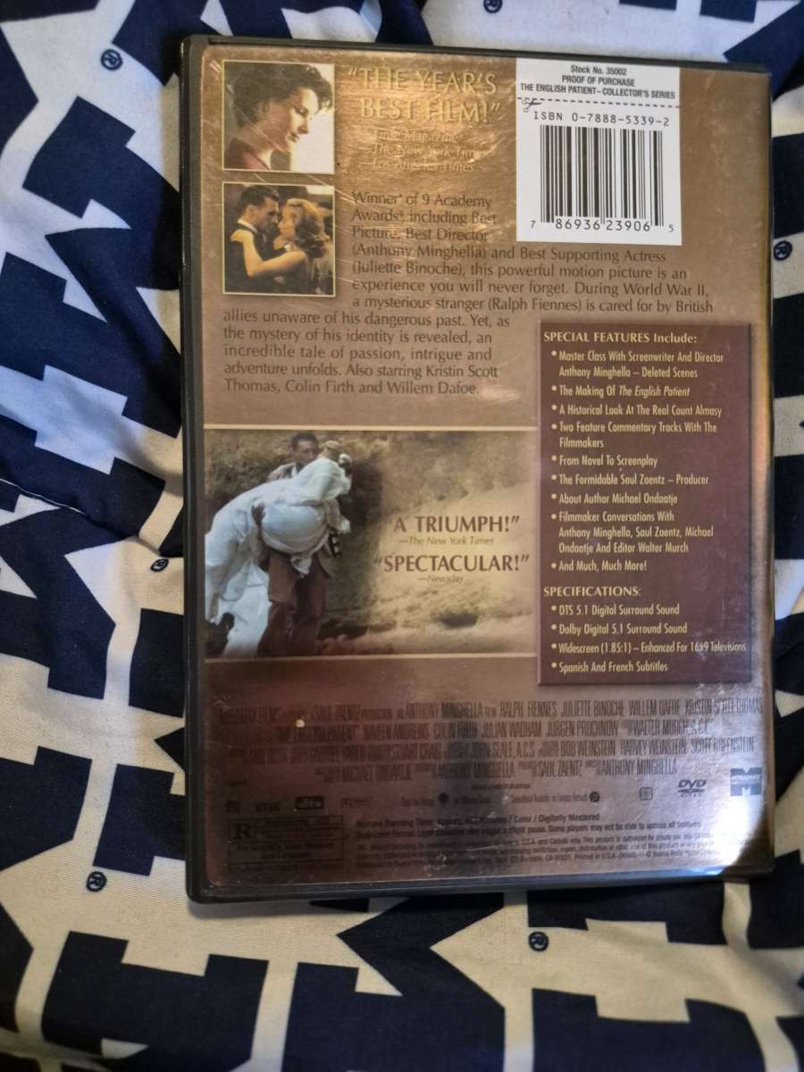 USED The English Patient DVD