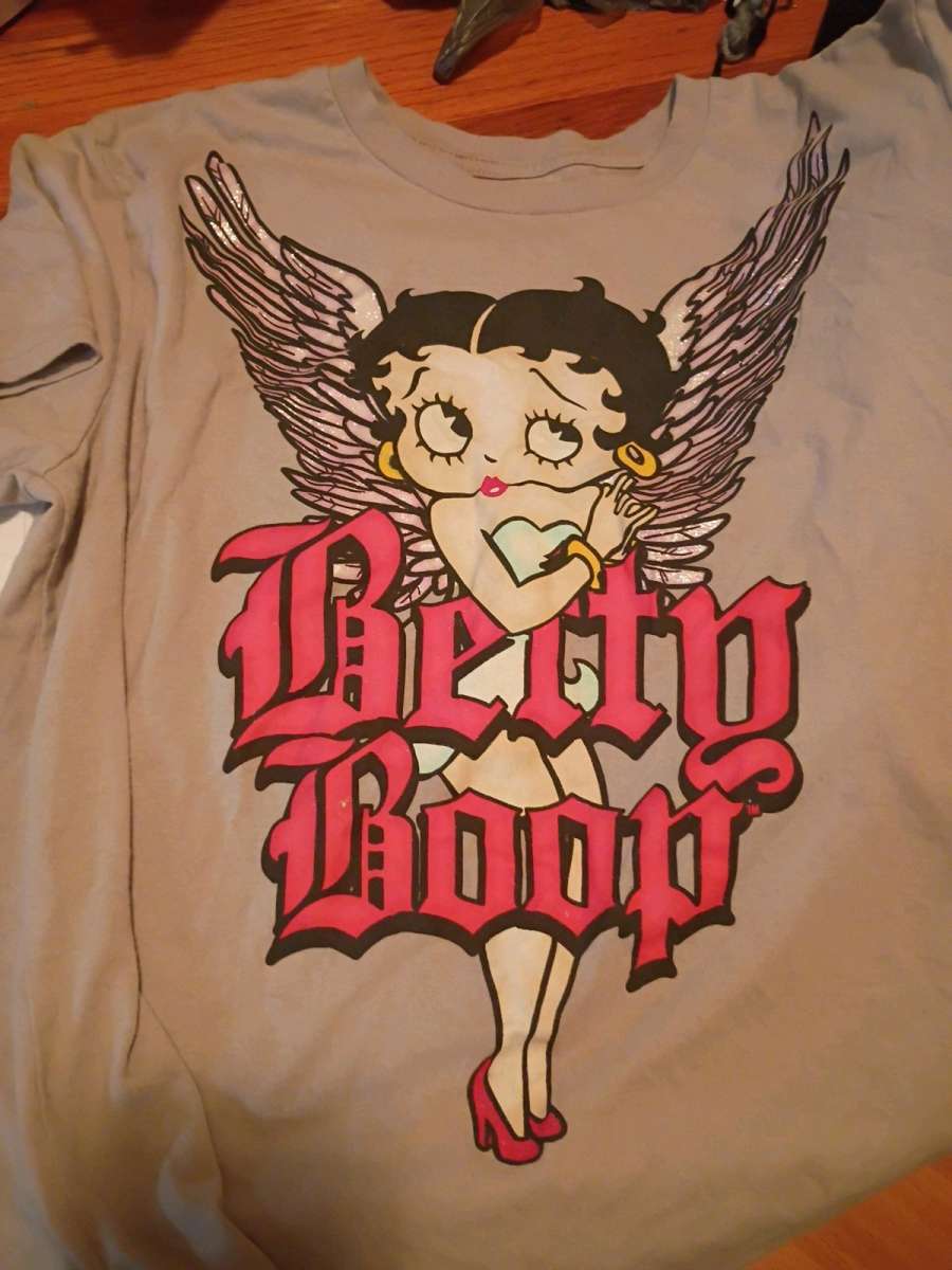Betty boop shirt front and back