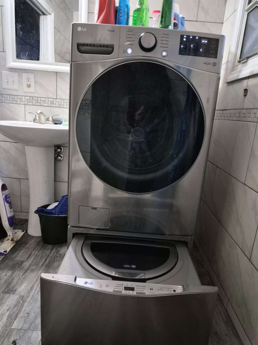 washer and dryer front load with pedistals