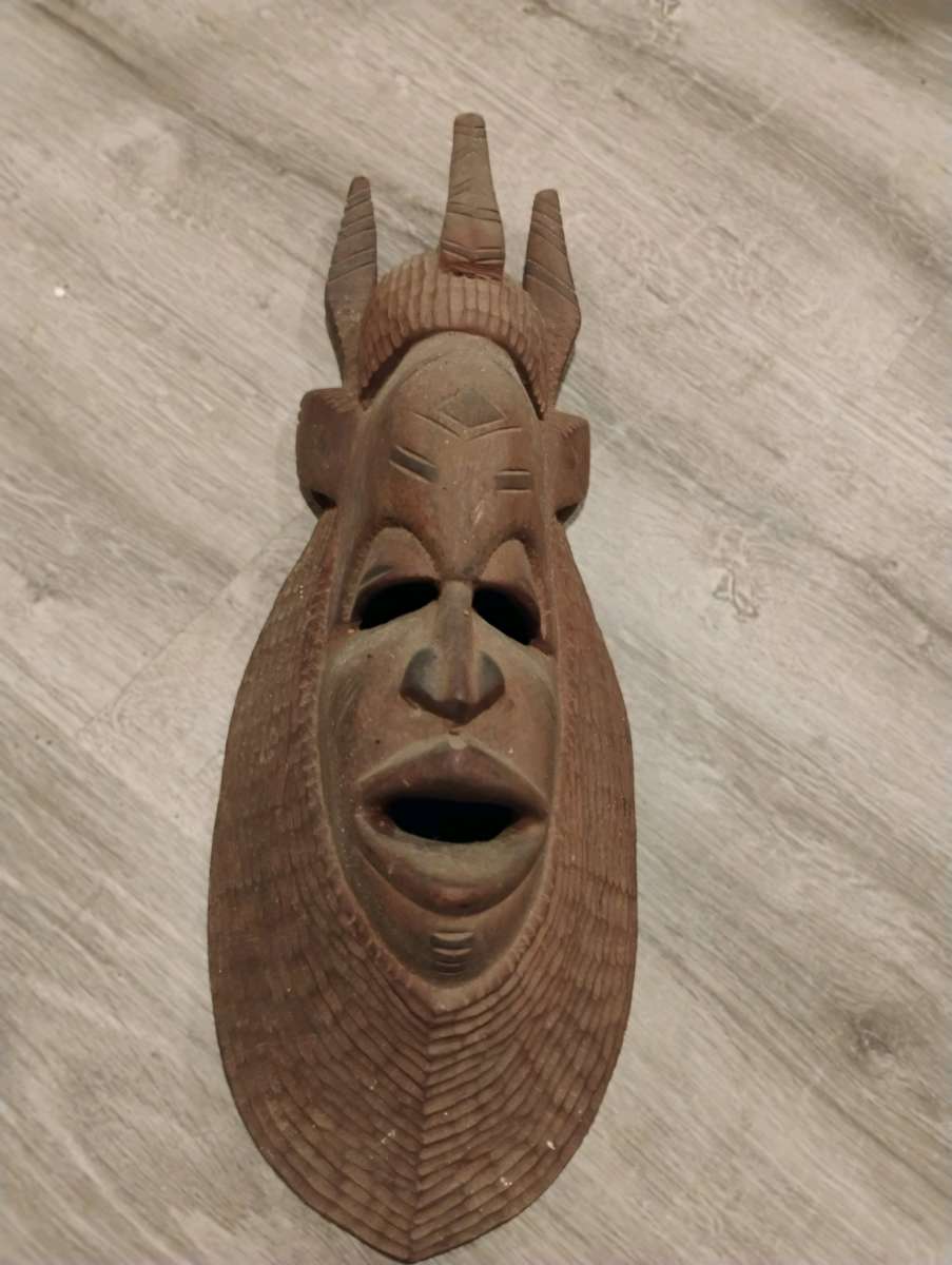 HandCarved Wooden Masks  Large Statement Wall Art Numbered
