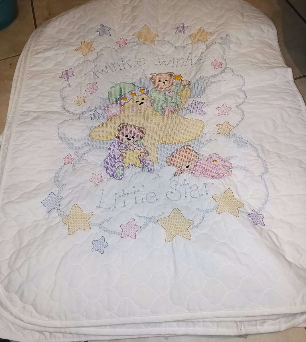 Baby Squares Quilt crossstitch blanket