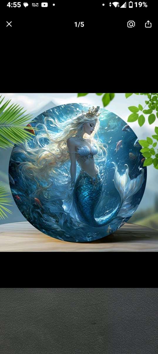 Metal Mermaid Decor