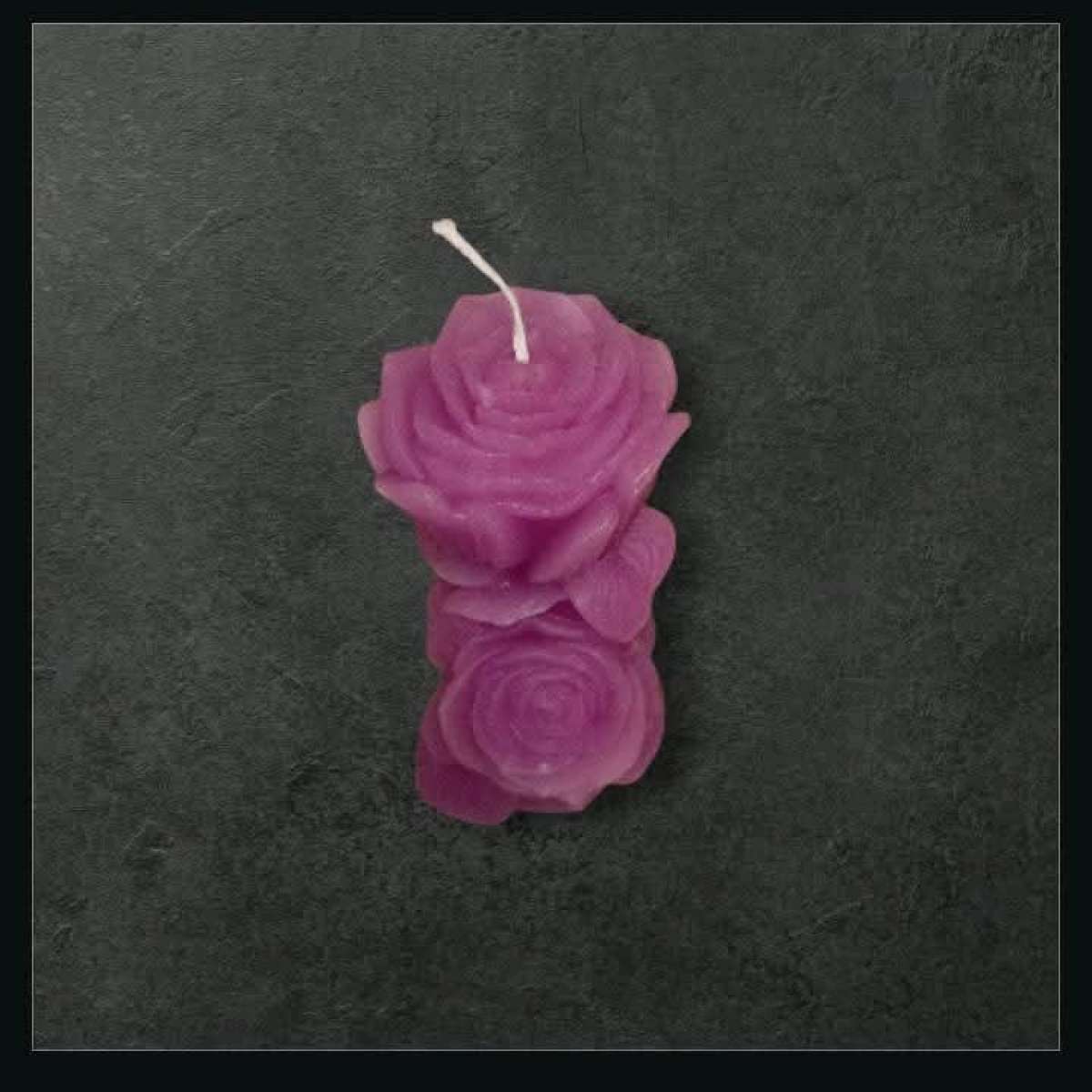 Purple Rose Candle Set
