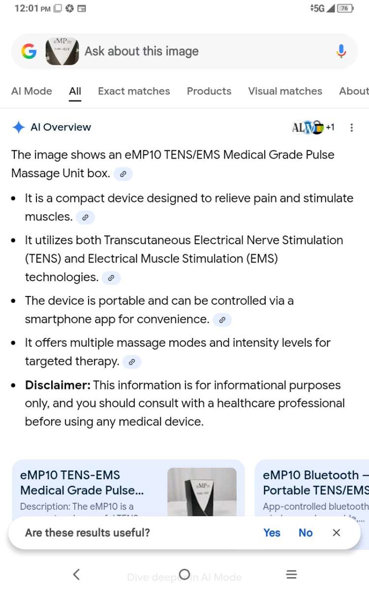 emp10 electro pulse body stimualator for pain
