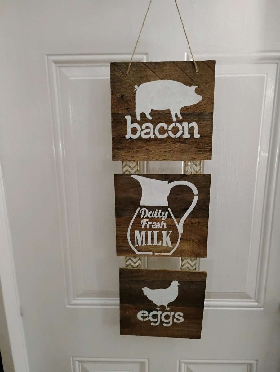 Farmhouse Wooden Kitchen Wall Sign