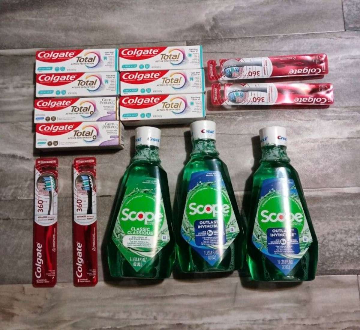 Colgate Total Toothpaste  Scope Mouthwash BUNDLE