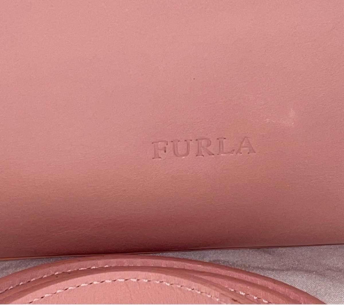 Furla rectangular pink purse