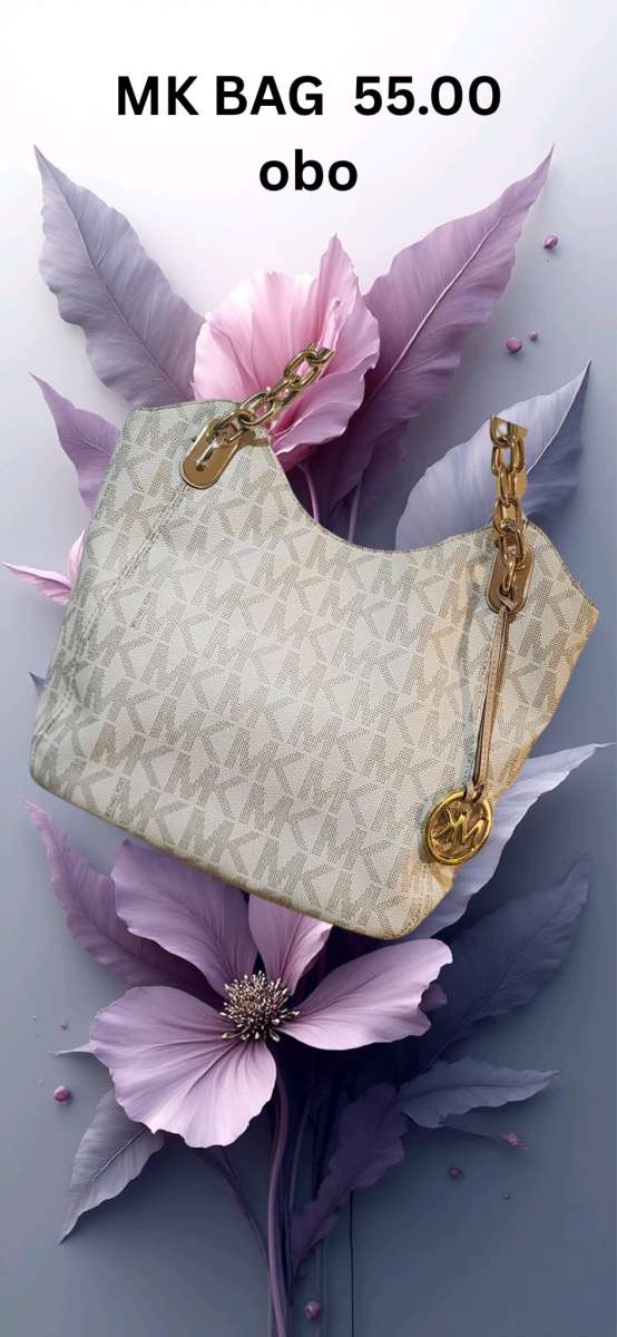 Mk bag beige cream
