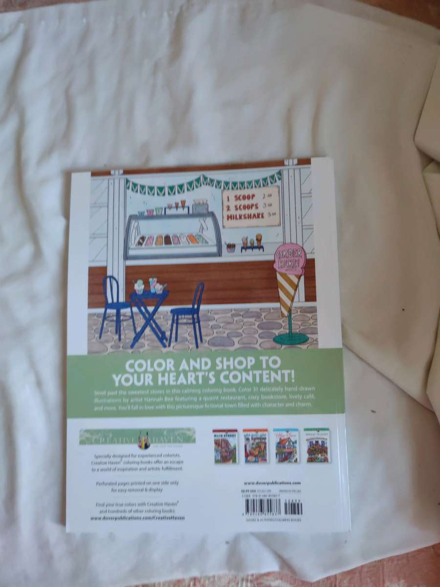 Creative Haven Storefronts coloring book