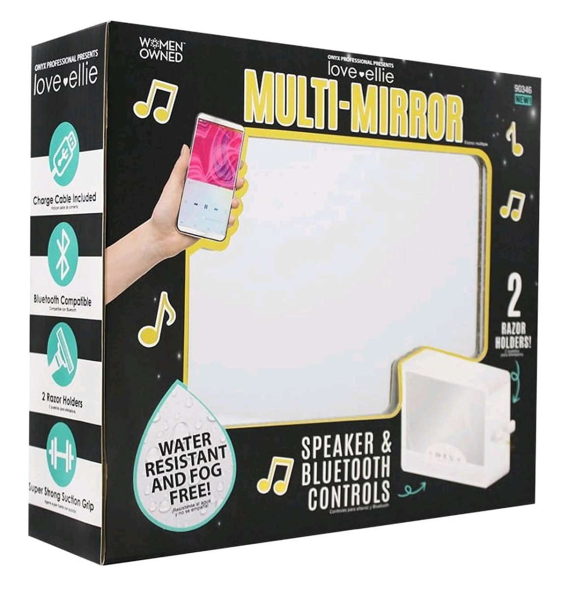 Bluetooth speaker Shower Mirror with Lights  Bluetooth Speak