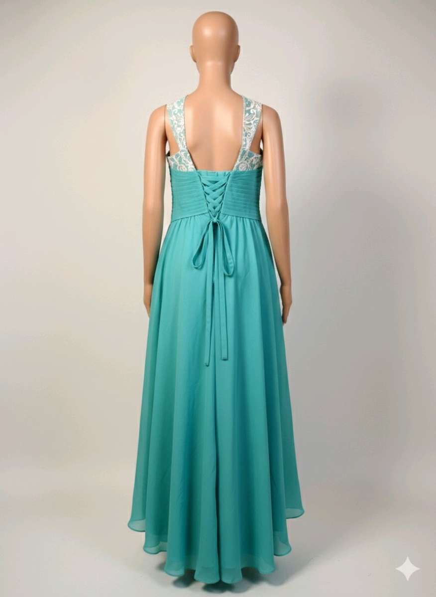 Stunning Tiffany Blue HighLow Gown  Brand New