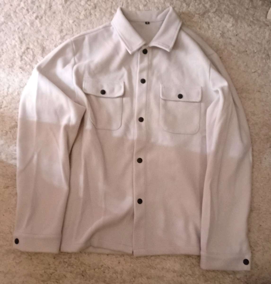 Textured Shirt Jacket Size M