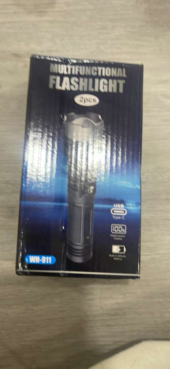 Flashlight with 10000 Lumens TypeC Fast Charging